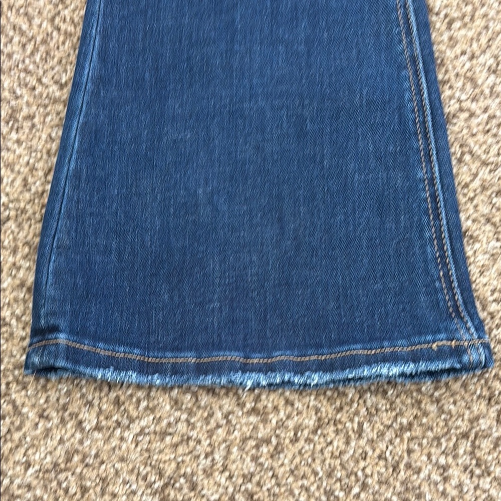 Lovervet Dark Wash Blue Flare Jeans - Women's Wide Leg - Picture 4 of 9